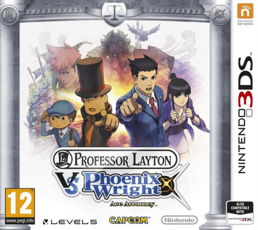 Professor Layton vs. Phoenix Wright - Ace Attorney — box-2D (EU)
