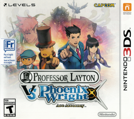 Professor Layton vs. Phoenix Wright - Ace Attorney — box-2D (CA)