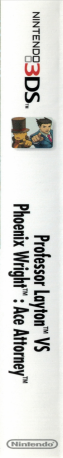 Professor Layton vs. Phoenix Wright - Ace Attorney — box-2D-side (CA)