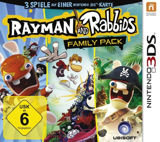 Rayman and Rabbids Family Pack — box-2D (DE)