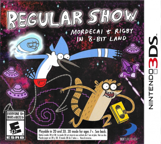 Regular Show: Mordecai and Rigby in 8-Bit Land — box-2D (CA)