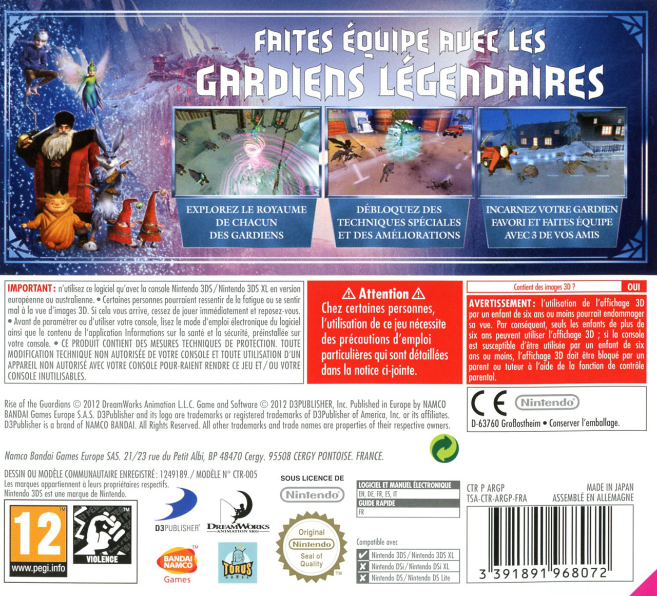 Rise Of The Guardians — box-2D-back (FR)