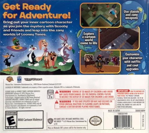 Scooby-Doo! & Looney Tunes Cartoon Universe: Adventure — box-2D-back (US)