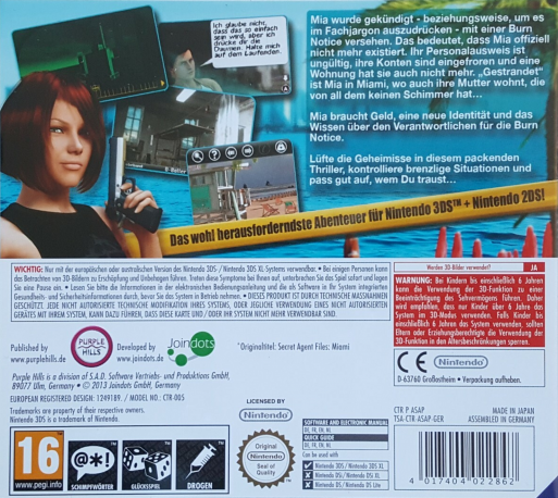 Secret Agent Files - Miami — box-2D-back (DE)