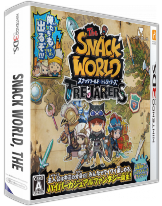Snack World - Trejarers, The — box-3D (JP)