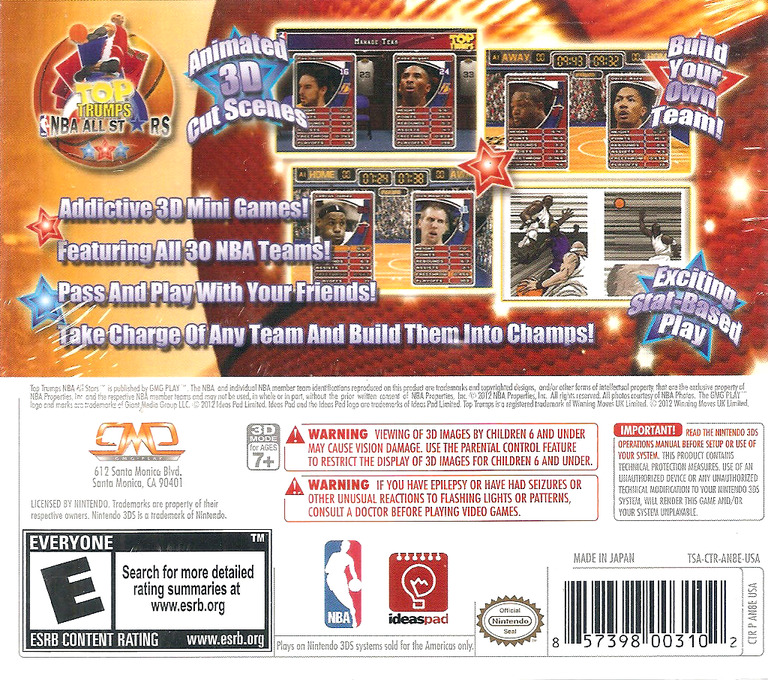 Top Trumps Nba All Stars — box-2D-back (US)