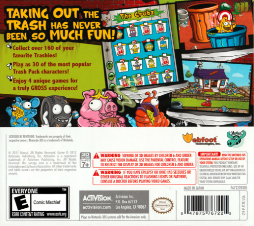The Trash Pack — box-2D-back (US)