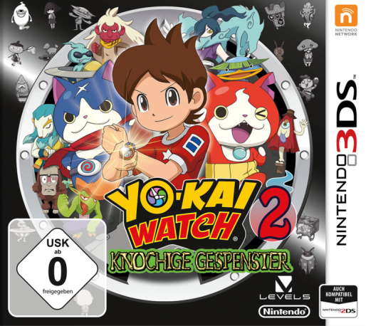 Yo-kai Watch 2 - Bony Spirits — box-2D (DE)