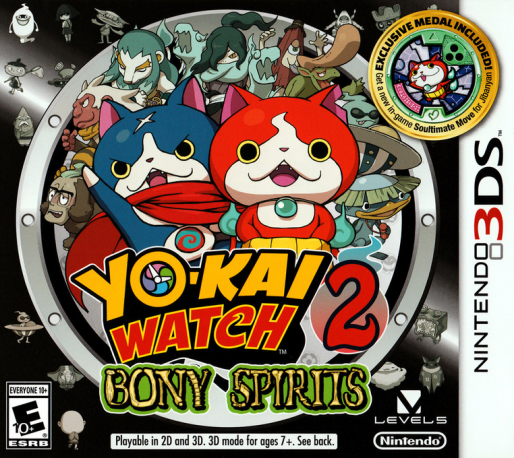 Yo-kai Watch 2 - Bony Spirits box art