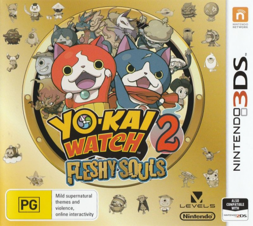 Yo-Kai Watch 2: Fleshy Souls — box-2D (AU)