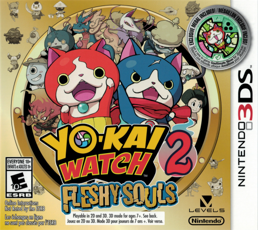 Yo-Kai Watch 2: Fleshy Souls — box-2D (CA)