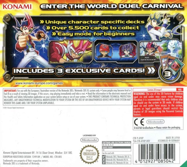 Yu-Gi-Oh! Zexal : World Duel Carnival — box-2D-back (EU)