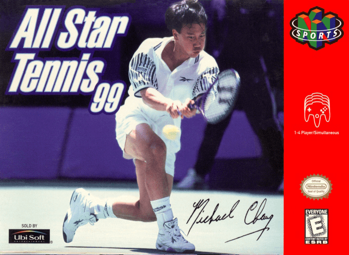 All Star Tennis '99 box art