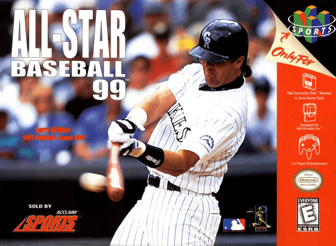 All-star Baseball 99 box art