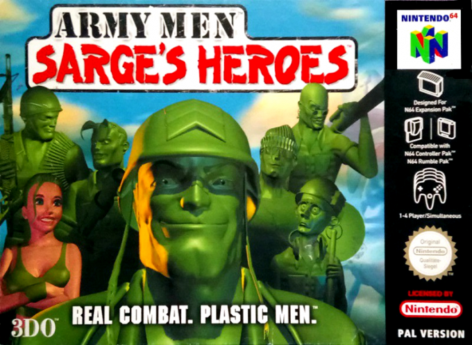 Army Men - Sarge's Heroes — box-2D (DE)