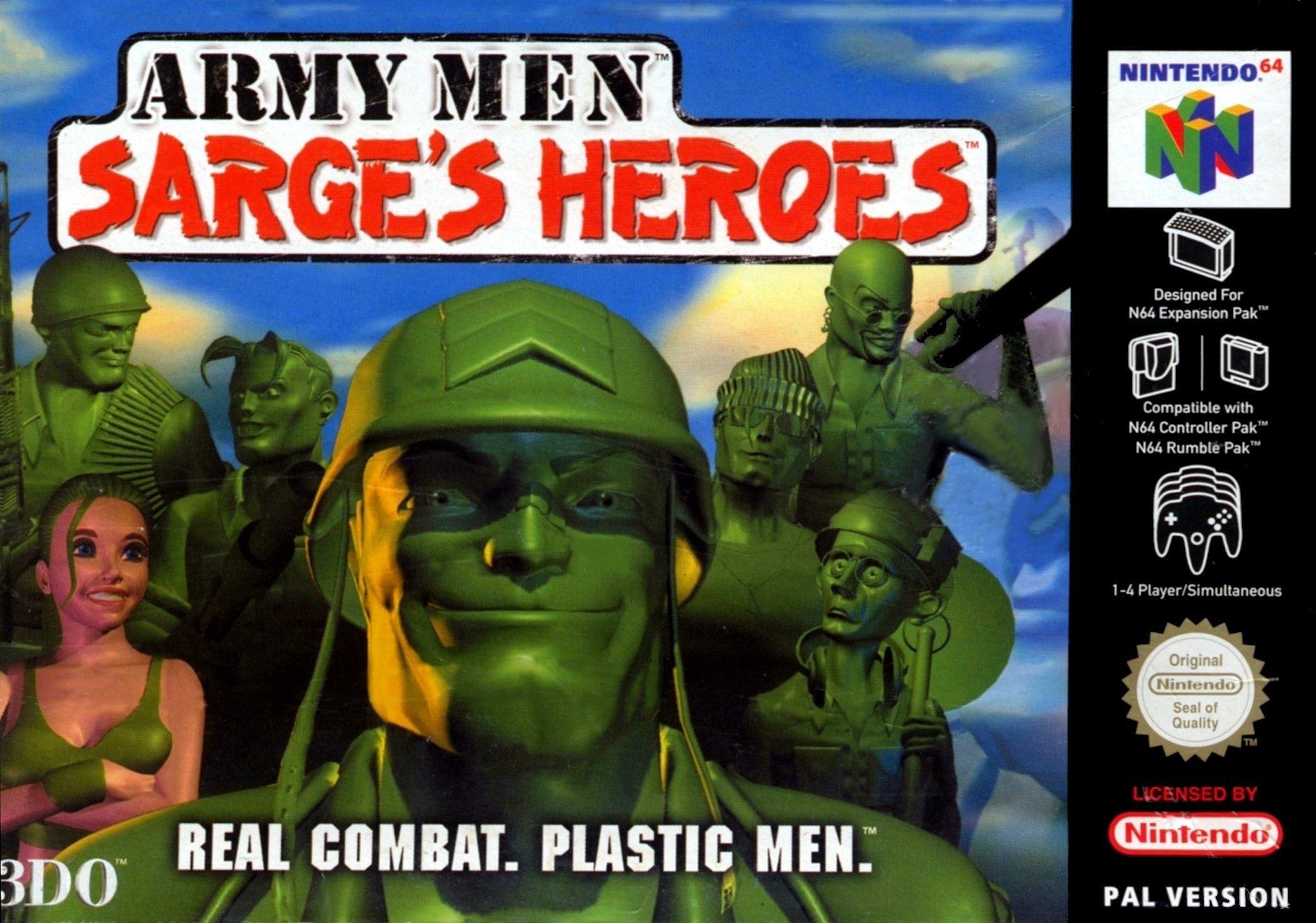 Army Men - Sarge's Heroes — box-2D (EU)