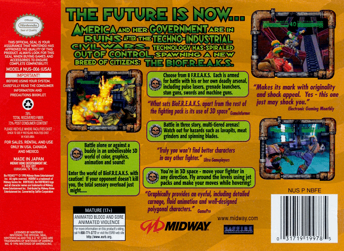 Bio F.r.e.a.k.s. — box-2D-back (US)