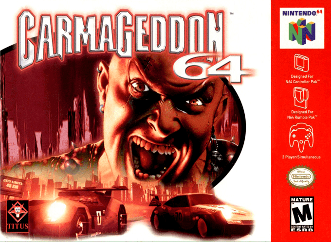 Carmageddon 64 box art