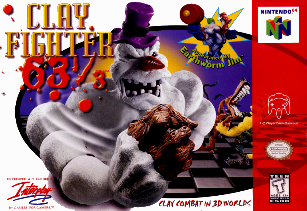 Clay Fighter 63 1/3 box art