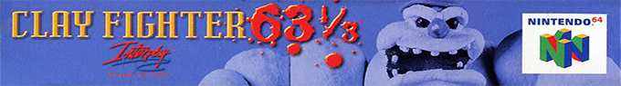 Clay Fighter 63 1/3 — box-2D-side (US)