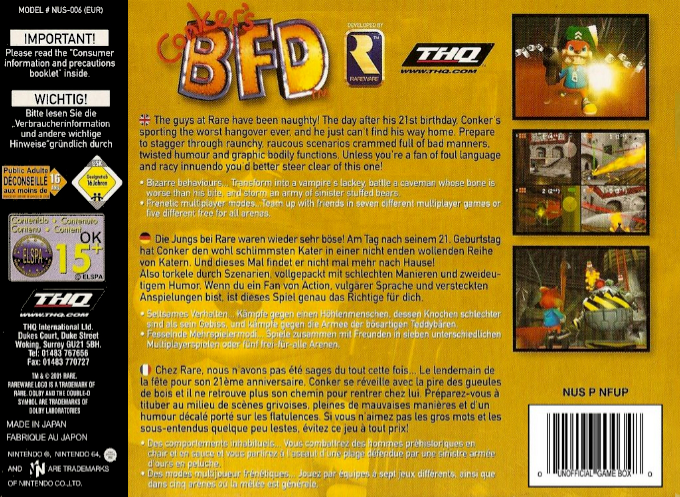 Conker's Bad Fur Day — box-2D-back (EU)