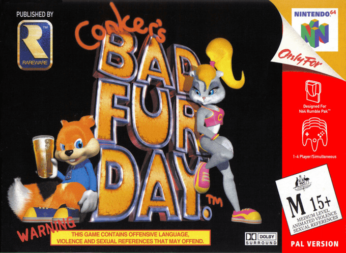 Conker's Bad Fur Day — box-2D (AU)