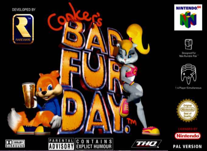 Conker's Bad Fur Day — box-2D (EU)