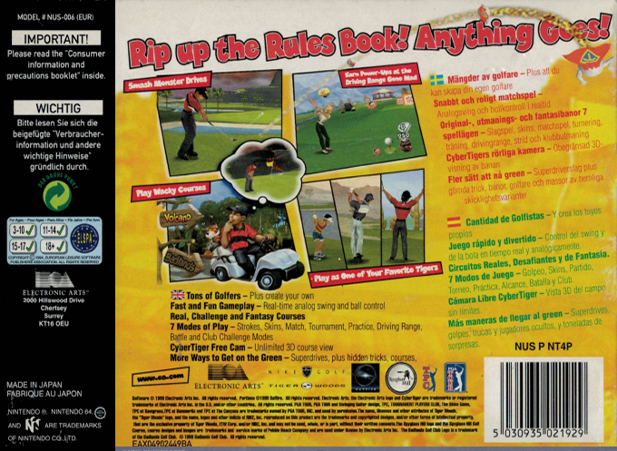 Cyber Tiger — box-2D-back (EU)
