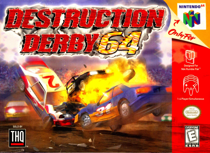 Destruction Derby 64 box art