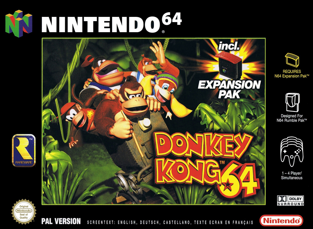 Donkey Kong 64 — box-2D (EU)
