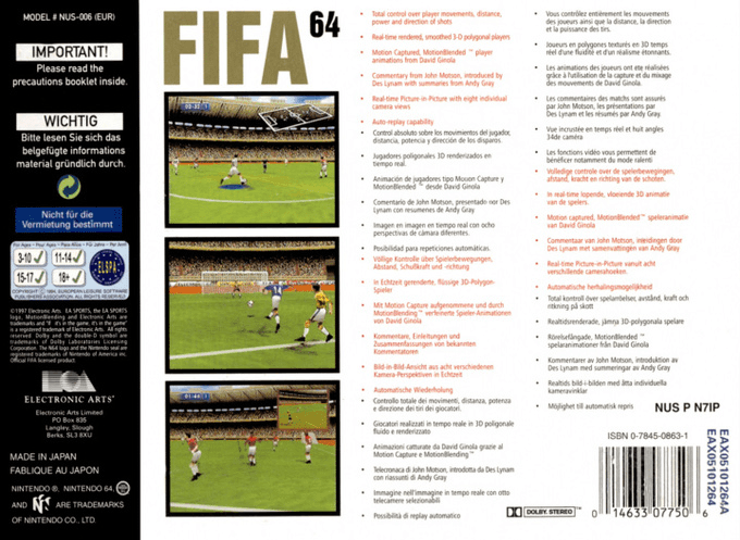 Fifa Soccer 64 — box-2D-back (EU)