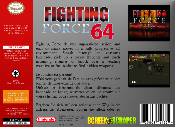 Fighting Force 64 — box-2D-back (SS)