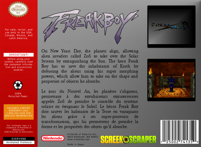 Freak Boy — box-2D-back (US)