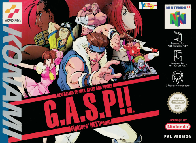 G.A.S.P!! Fighters' NEXTream — box-2D (UK)