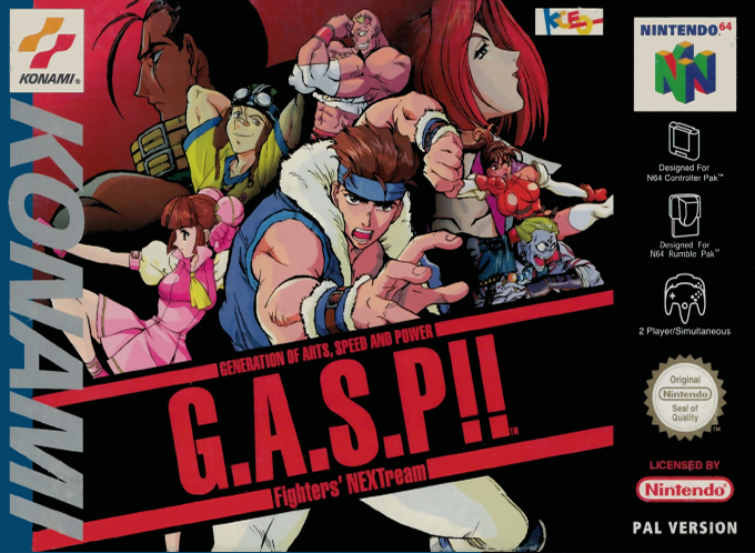 G.A.S.P!! Fighters' NEXTream — box-2D (EU)