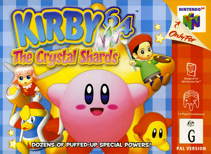 Kirby 64 - The Crystal Shards — box-2D (AU)