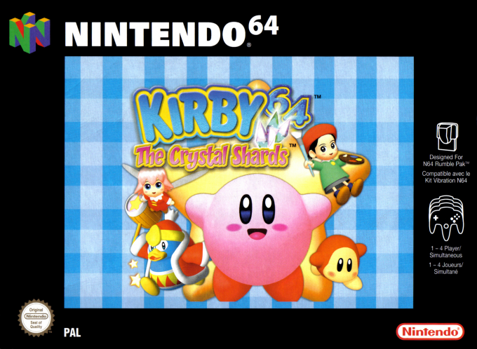 Kirby 64 - The Crystal Shards — box-2D (EU)