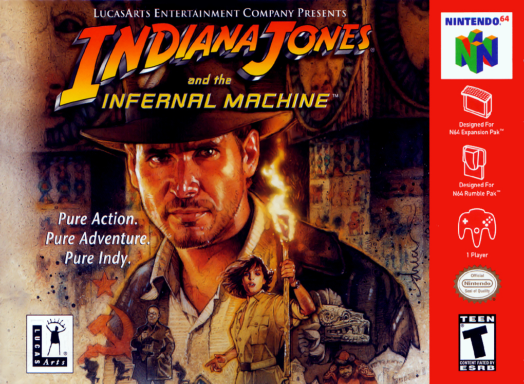 Indiana Jones And The Infernal Machine box art