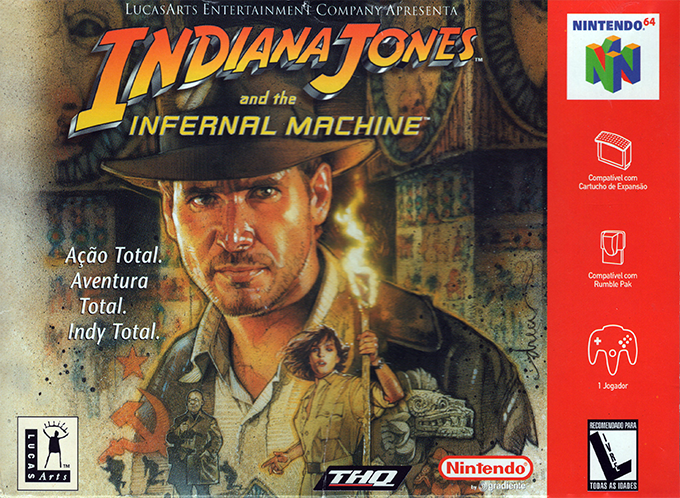 Indiana Jones And The Infernal Machine — box-2D (BR)