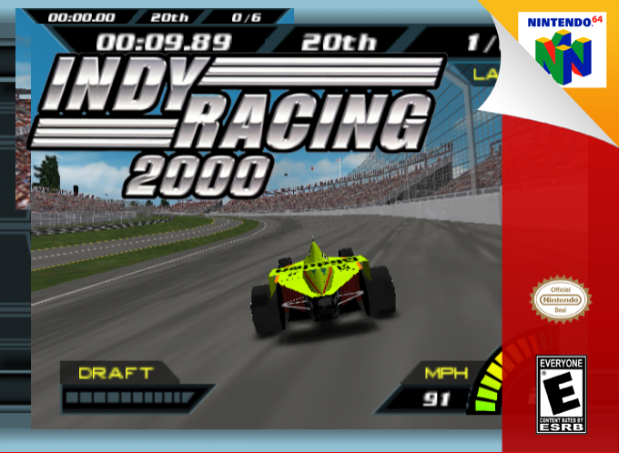 Indy Racing 2000 — box-2D (SS)