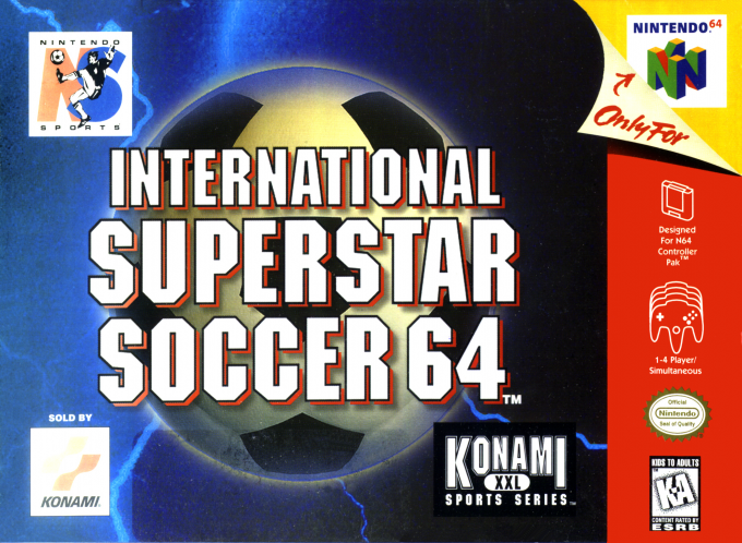 International Superstar Soccer 64 box art