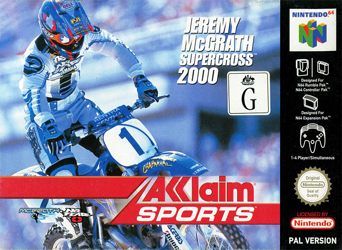 Jeremy McGrath Supercross 2000 — box-2D (AU)