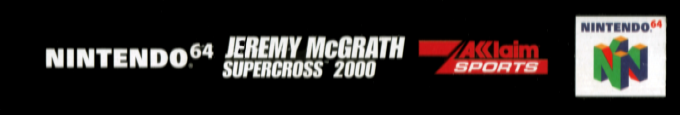 Jeremy McGrath Supercross 2000 — box-2D-side (AU)