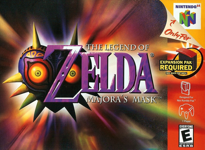 Legend Of Zelda - Majora's Mask, The box art