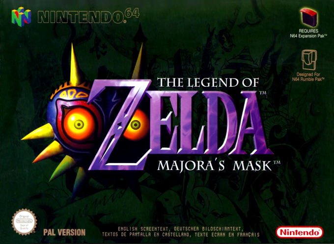 Legend Of Zelda - Majora's Mask, The — box-2D (EU)
