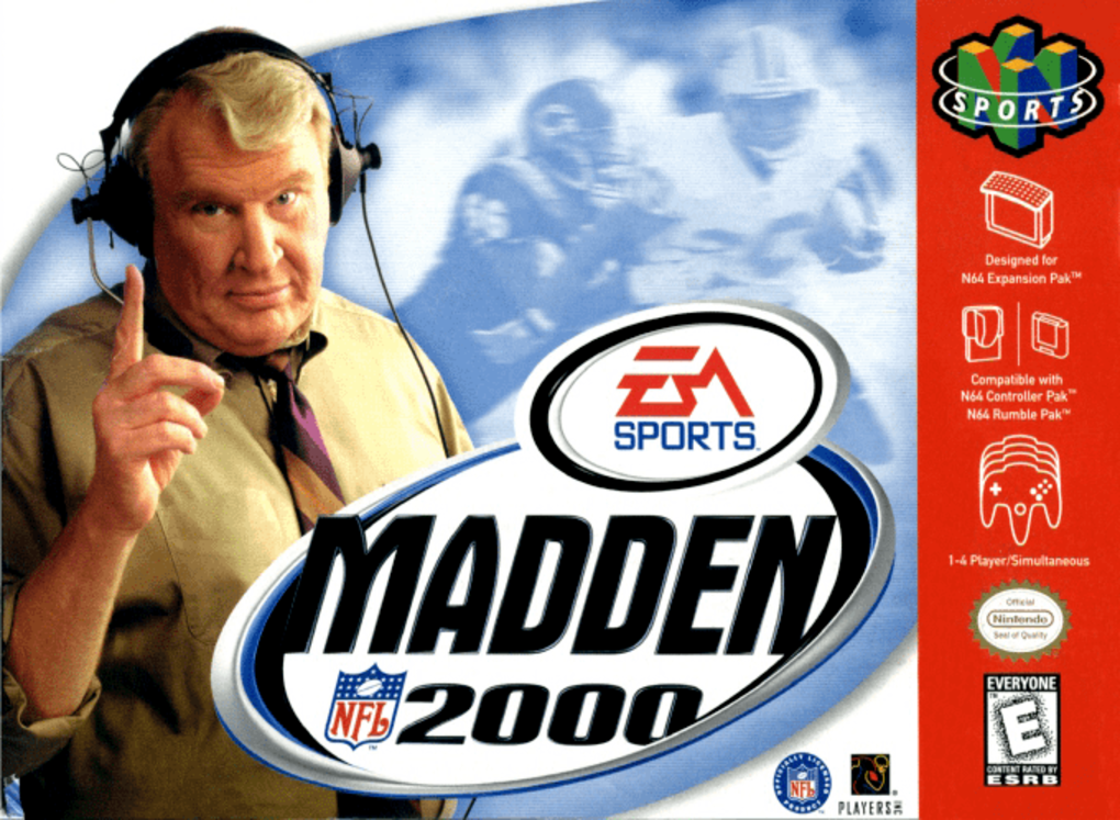 Madden Nfl 2000 box art