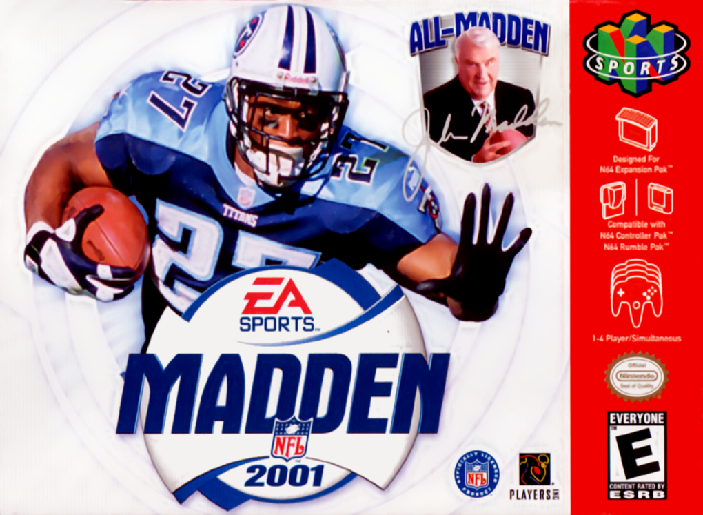 Madden Nfl 2001 box art