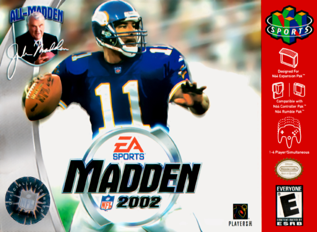 Madden NFL 2002 box art