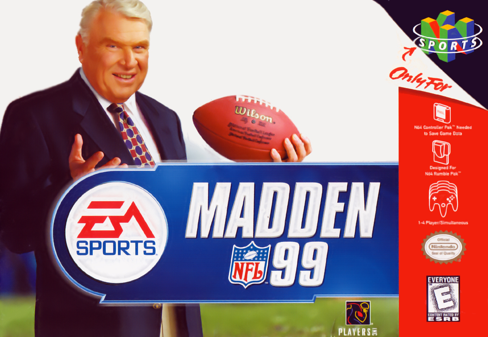 Madden Nfl 99 box art