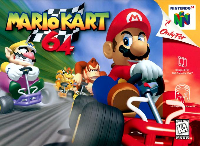 Mario Kart 64 box art